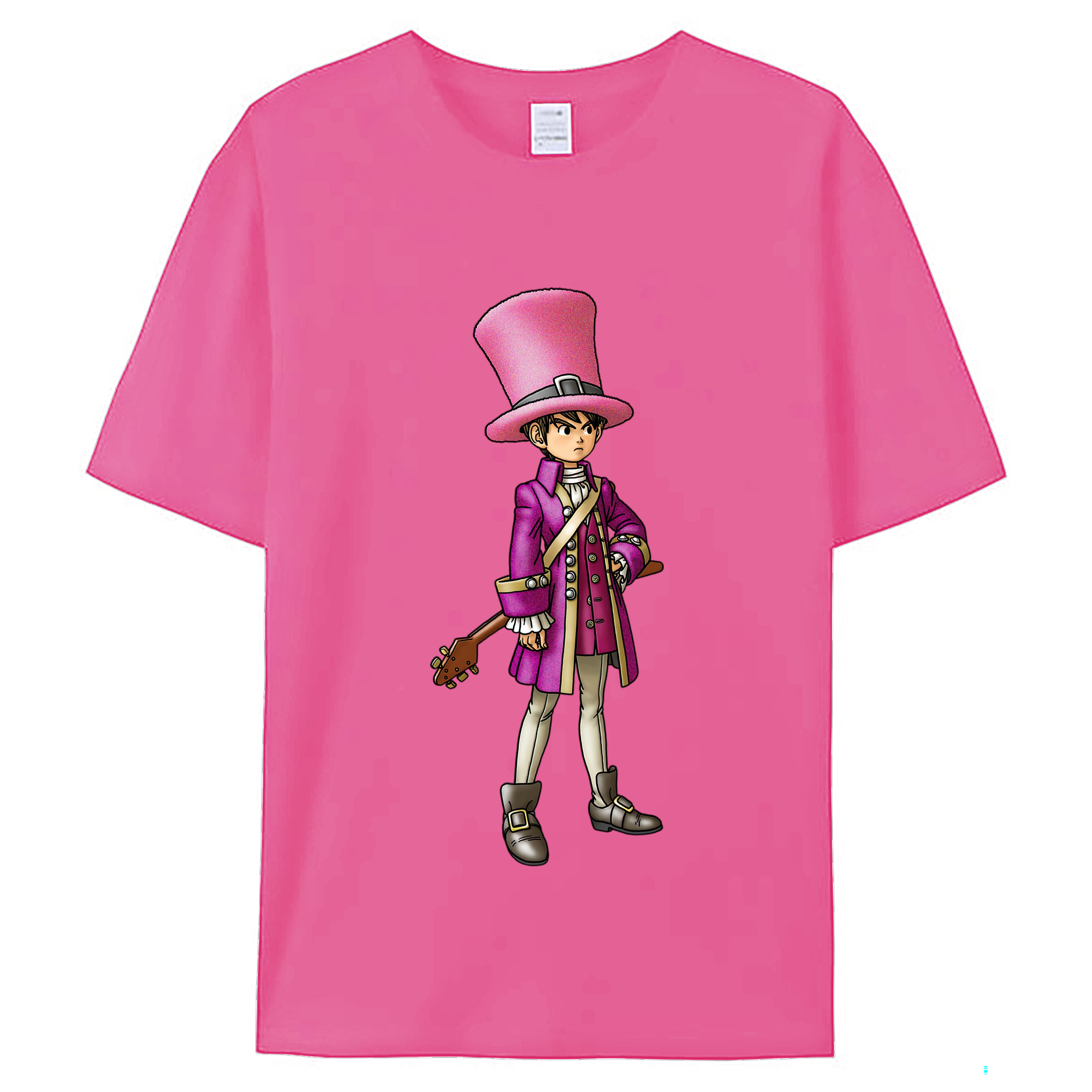 （画像用） ドラゴンクエスト Doragon Kuesuto Dragon Quest レディースカジュアルプリントTシャツ（綿100％）